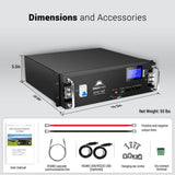 SunGoldPower 48V 100Ah Server Rack LiFePO₄ Lithium Battery SG48100P