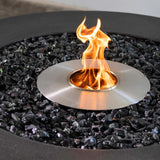 HearthArtSinn Volcano 12 Metal Rock Finish Stepped Gas Fire Pit