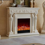 HearthArtSinn Aurora 6 European Wooden Style Electronic Fireplace