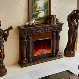 HearthArtSinn Aurora 6 European Wooden Style Electronic Fireplace