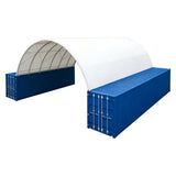 Single Truss Arch Storage Shelter Shipping Container Shelter