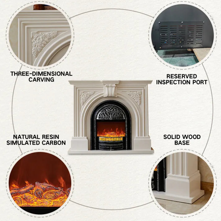 HearthArtSinn Aurora 2 Simple French Electronic Fireplace