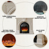 HearthArtSinn Aurora 2 Simple French Electronic Fireplace