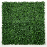 Designer Plants USA Dark Artificial Boxwood Wall 40" x 40" 11SQ FT Commercial Grade UV Resistant