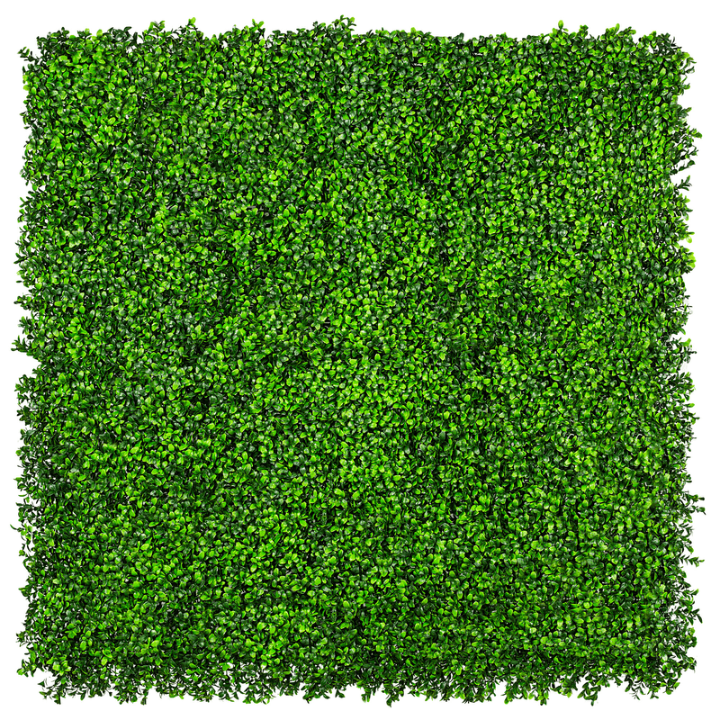 Designer Plants USA Premium Bright Artificial Boxwood Wall 40" x 40" Commercial Grade