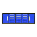 Chery Industrial 10ft Workbench Storage Cabinet with 15 Drawers & 2 Cabinets