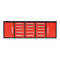 Chery Industrial 10ft Workbench Storage Cabinet with 15 Drawers & 2 Cabinets
