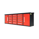 Chery Industrial 10ft Workbench Storage Cabinet with 15 Drawers & 2 Cabinets