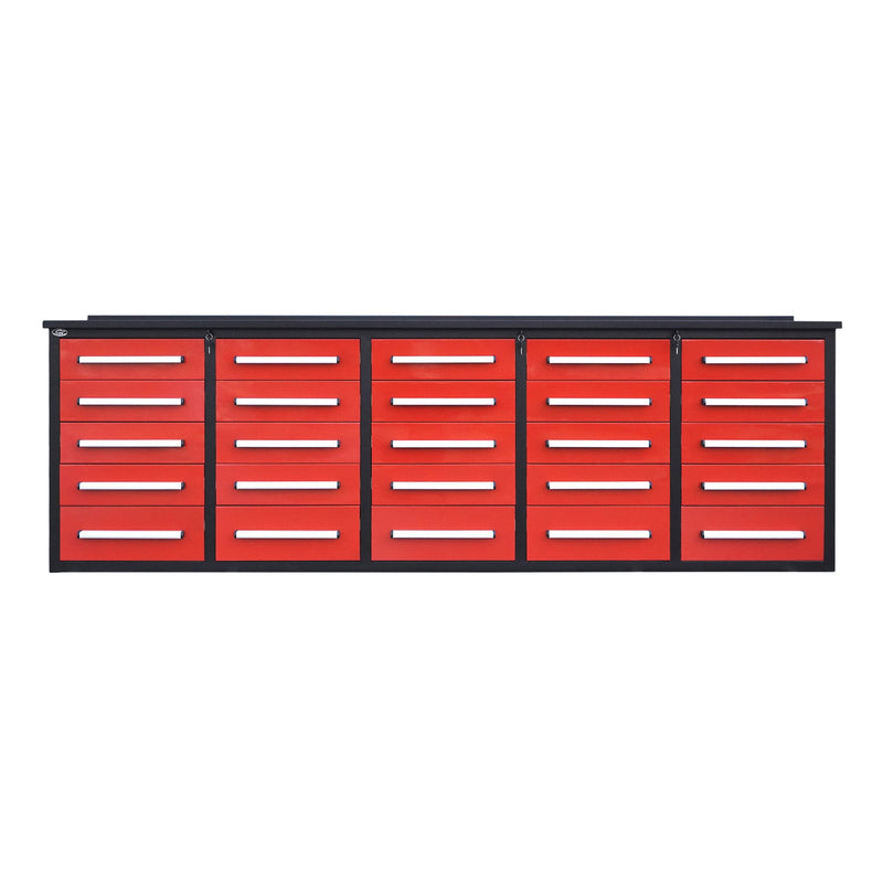Chery Industrial 10 ft Heavy Duty Workbench with 25 Drawers