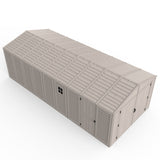 Chery Industrial Duramax 10.5’ x 23’ Vinyl Garage with Foundation, 2 Windows & Side Doors Vinyl Storage Shed 15326