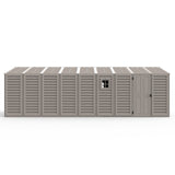 Chery Industrial Duramax 10.5’ x 23’ Vinyl Garage with Foundation, 2 Windows & Side Doors Vinyl Storage Shed 15326