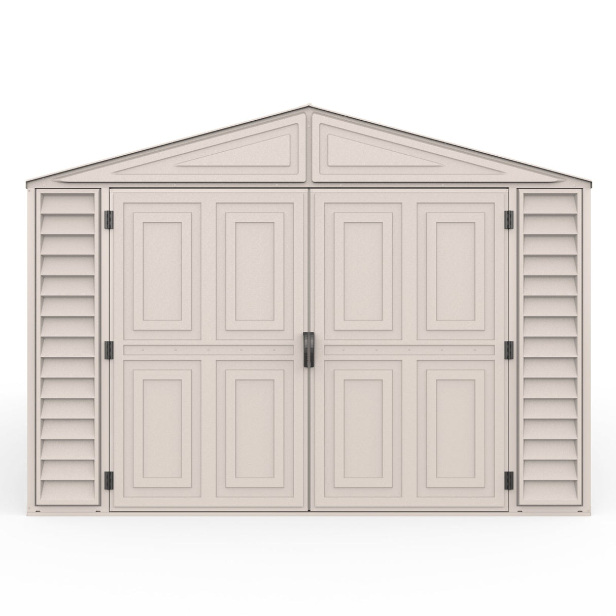 Chery Industrial Duramax 10.5′ x 31′ Vinyl Garage with Foundation, 2 Windows & Side Doors Vinyl Storage Shed 15626