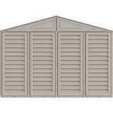 Chery Industrial Duramax 10.5′ x 31′ Vinyl Garage with Foundation, 2 Windows & Side Doors Vinyl Storage Shed 15626