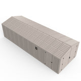 Chery Industrial Duramax 10.5’ x 28.5’ Vinyl Garage with Foundation, 2 Windows & Side Doors Vinyl Storage Shed 15526