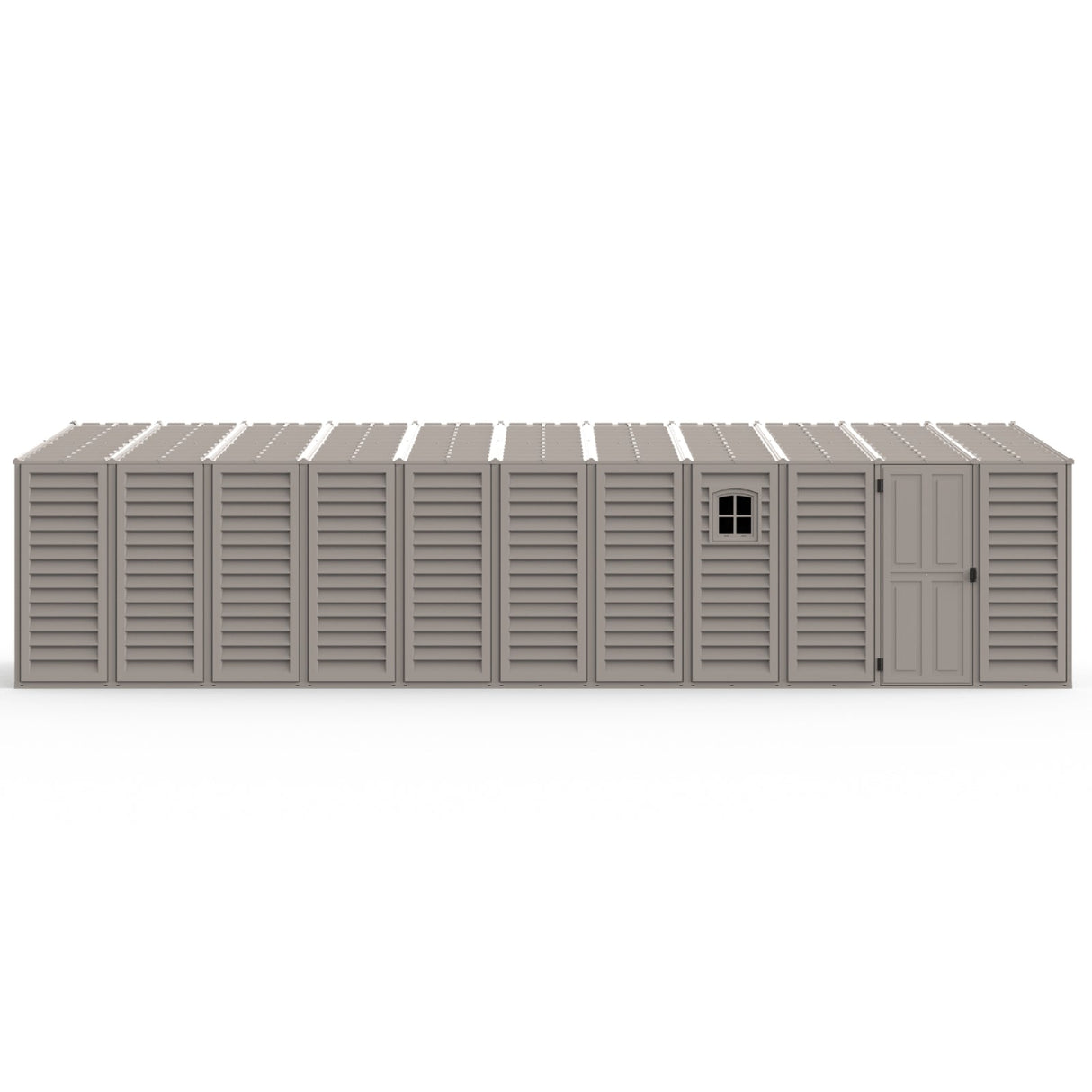 Chery Industrial Duramax 10.5’ x 28.5’ Vinyl Garage with Foundation, 2 Windows & Side Doors Vinyl Storage Shed 15526