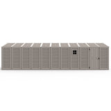 Chery Industrial Duramax 10.5’ x 28.5’ Vinyl Garage with Foundation, 2 Windows & Side Doors Vinyl Storage Shed 15526