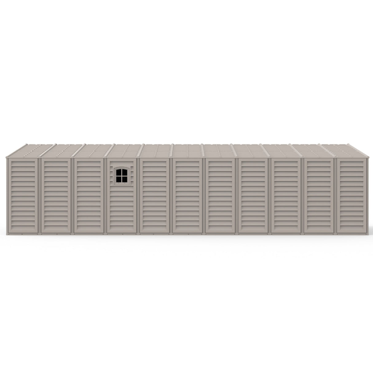 Chery Industrial Duramax 10.5’ x 28.5’ Vinyl Garage with Foundation, 2 Windows & Side Doors Vinyl Storage Shed 15526