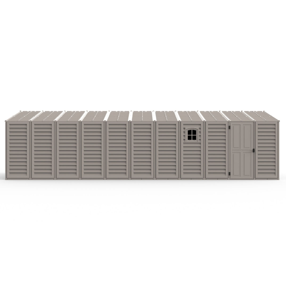 Chery Industrial Duramax 10.5′ x 31′ Vinyl Garage with Foundation, 2 Windows & Side Doors Vinyl Storage Shed 15626