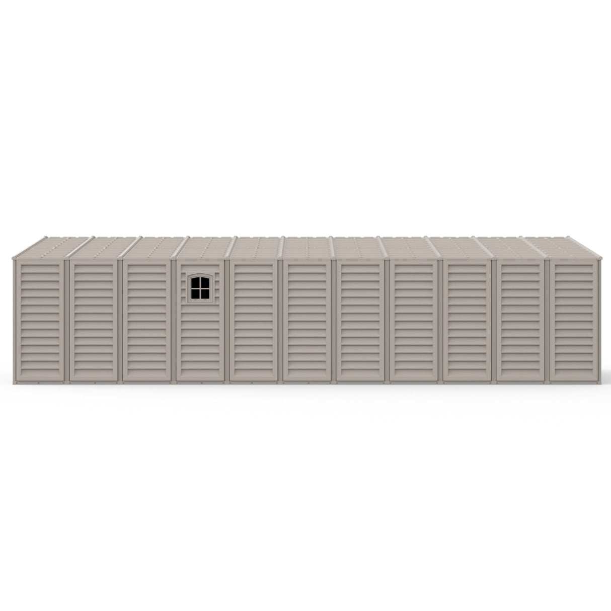 Chery Industrial Duramax 10.5′ x 31′ Vinyl Garage with Foundation, 2 Windows & Side Doors Vinyl Storage Shed 15626