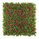 Designer Plants USA Artificial Flowering Pink Green Wall 40 x 40 11SQ FT Commercial Grade