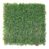 Designer Plants USA Artificial Flowering Pink Green Wall 40 x 40 11SQ FT Commercial Grade