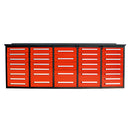 Chery Industrial 10ft Workbench Storage Cabinet with 35 Drawers
