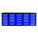 Chery Industrial 10’ Storage Cabinet with 35 Drawers Heavy‑Duty Tool Workbench