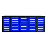 Chery Industrial 10ft Workbench Storage Cabinet with 35 Drawers
