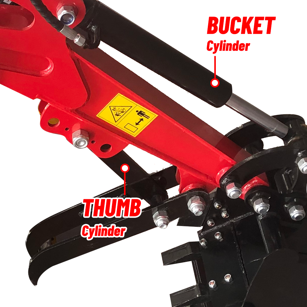 Katool Mini Excavator Crawler Digger Bucket KT-EX20 / Mechanical thumb B&S Gas Engine