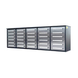 Chery Industrial 10ft Workbench Storage Cabinet with 30 Drawers