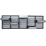 Chery Industrial Steelman 10’ Storage Cabinet with Workbench, 30 Drawers WW000188