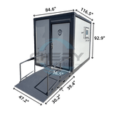 Chery Industrial 10 ft Handicap‑Accessible Portable Toilet SUIMT10FTADA