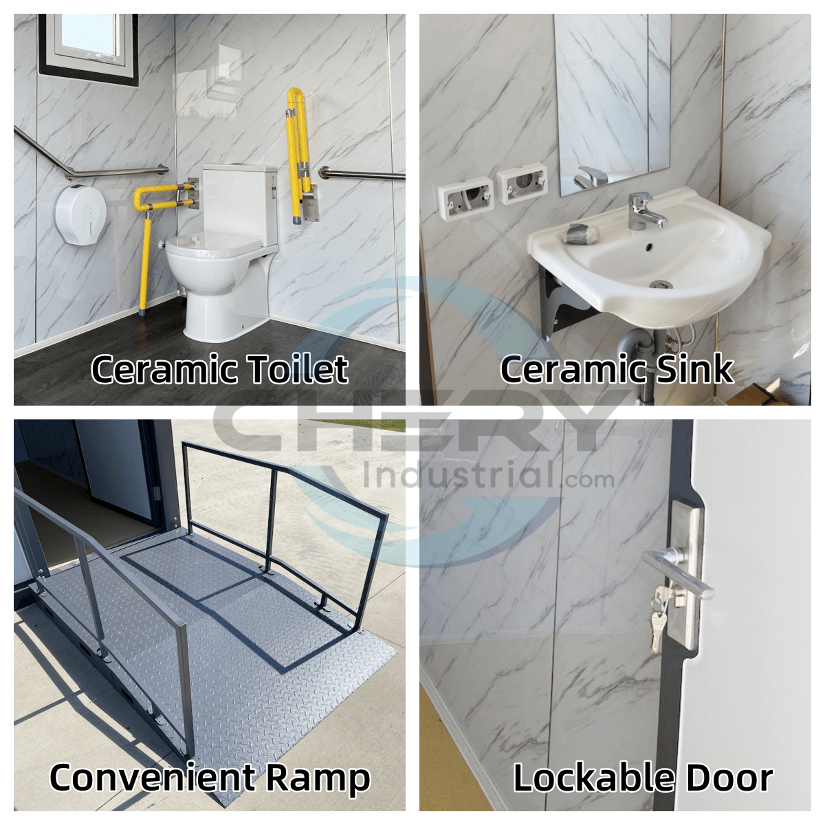 Chery Industrial 10 ft Handicap‑Accessible Portable Toilet SUIMT10FTADA