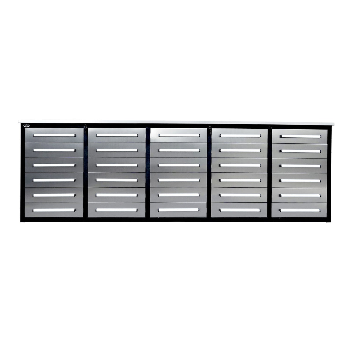 Chery Industrial 10ft Workbench Storage Cabinet with 30 Drawers