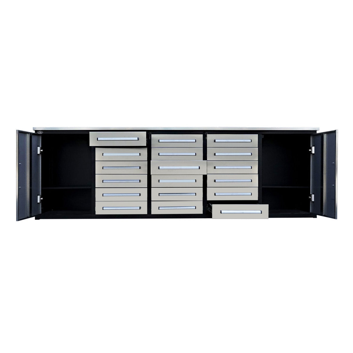 Chery Industrial 10ft Garage Storage Cabinet with 18 Drawers & 2 Cabinets