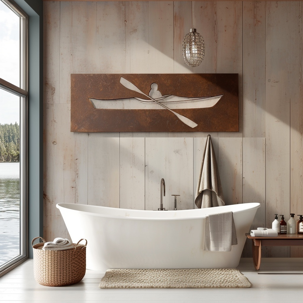 The Crossing Paddle - Metal Wall Art