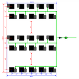 Alien Hydroponics EasyFeed 25 Pot 5 Row Kit
