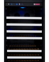 Allavino 47" Wide FlexCount II Tru‑Vino 256 Bottle Dual Zone Stainless Steel Side‑by‑Side Wine Refrigerator BF 2X‑VSWR128‑1S20