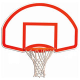 Gared Rear‑Mount Fan‑Shape Steel Backboard 35″ x 54″ Marked Steel Outdoor Backboard