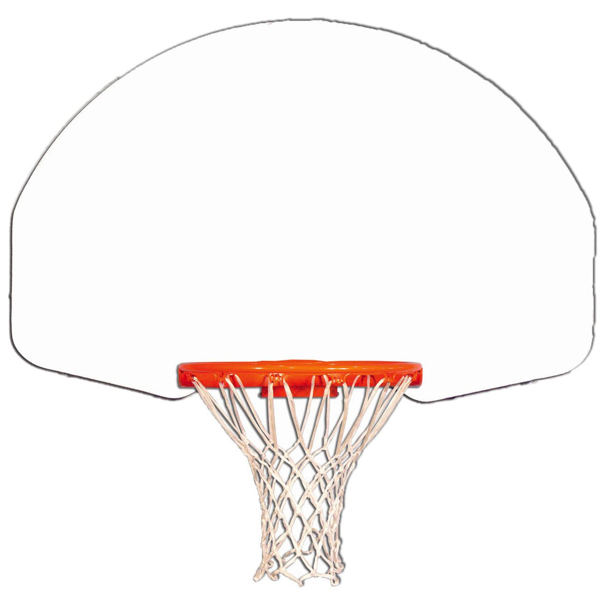 Gared Rear‑Mount Fan‑Shape Steel Backboard 35″ x 54″ Steel Outdoor Backboard