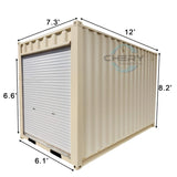 Chery Industrial 12’ Small Cubic Shipping Container with Roll‑Up Door