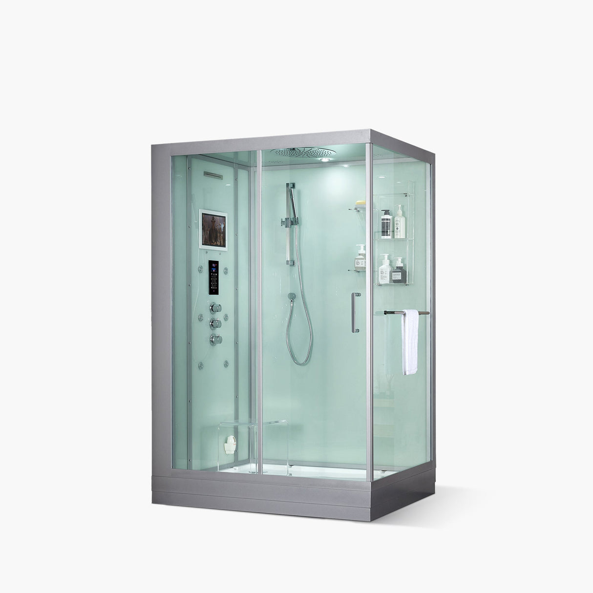 Maya Bath Platinum Anzio-L 57″ × 37″ × 88″ Steam Shower