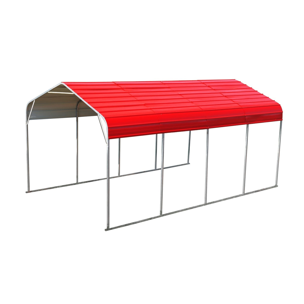 Chery Industrial 12’ x 20’ Outdoor Metal Carport SUISCM122009LA