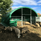 13' x 13' Livestock Corral Shelter with Front Door