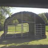 Chery Industrial 13' x 13' Livestock Corral Shelter with front door