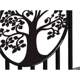 Chery Industrial 14’ Iron Gate with Wider Goalposts, No Metal Ball Dual Swing Driveway Gate