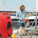 Chery Industrial 15 Gallon Gas Caddy with Wheels Fuel Storage Tank LIDFT5700RD01