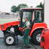 Chery Industrial 34 Gallon Gas Caddy With Wheels, Fuel Storage Tank