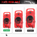 Chery Industrial 15 Gallon Gas Caddy with Wheels Fuel Storage Tank LIDFT5700RD01