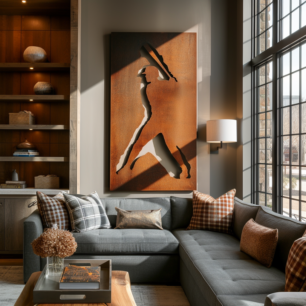 The Slugger - Metal Wall Art